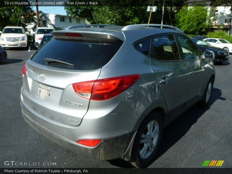 Kiwi Green / Black 2010 Hyundai Tucson Limited AWD