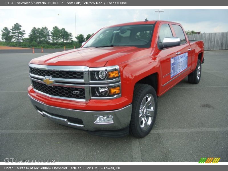 Victory Red / Cocoa/Dune 2014 Chevrolet Silverado 1500 LTZ Crew Cab