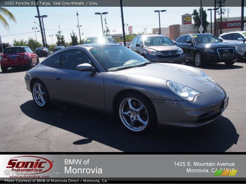 Seal Grey Metallic / Grey 2002 Porsche 911 Targa