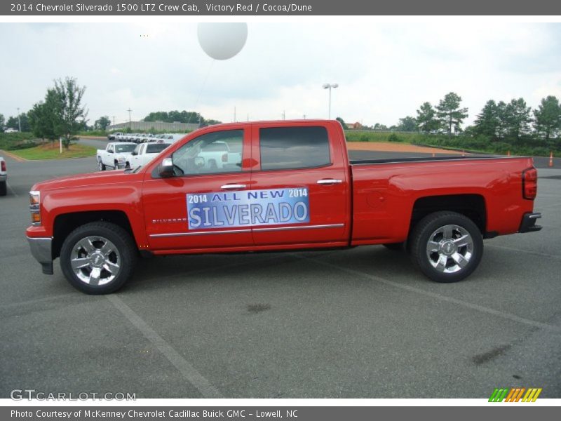 Victory Red / Cocoa/Dune 2014 Chevrolet Silverado 1500 LTZ Crew Cab