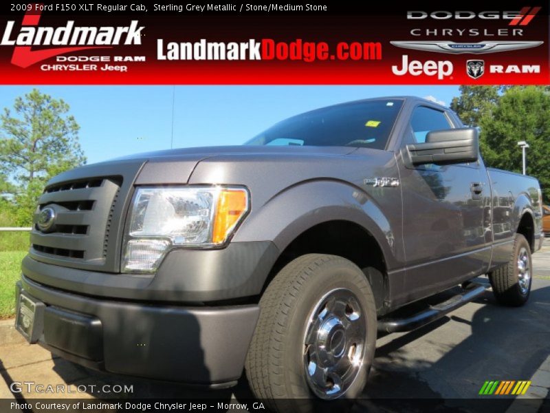 Sterling Grey Metallic / Stone/Medium Stone 2009 Ford F150 XLT Regular Cab