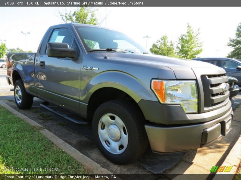 Sterling Grey Metallic / Stone/Medium Stone 2009 Ford F150 XLT Regular Cab