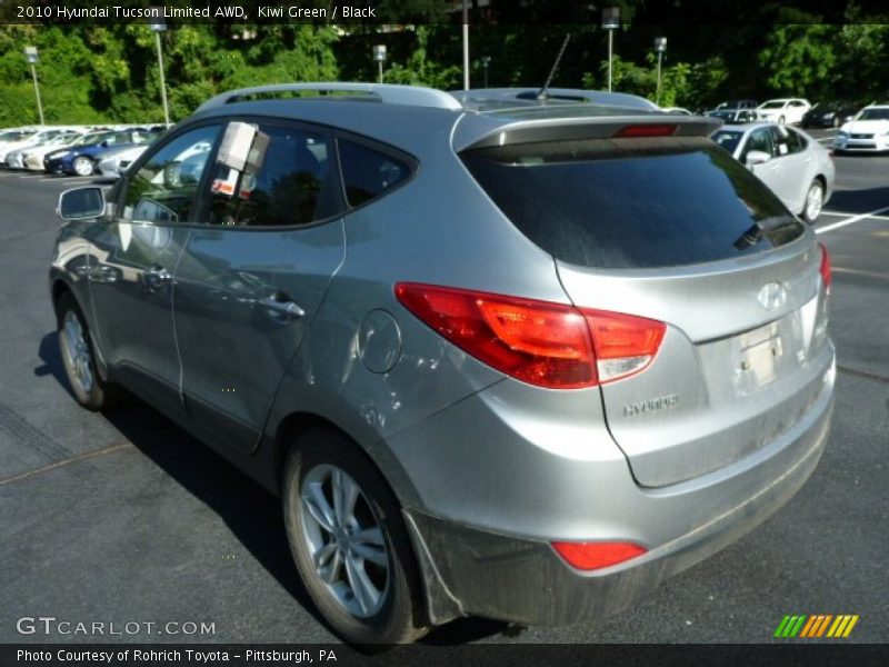 Kiwi Green / Black 2010 Hyundai Tucson Limited AWD