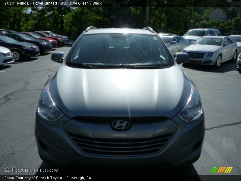 Kiwi Green / Black 2010 Hyundai Tucson Limited AWD