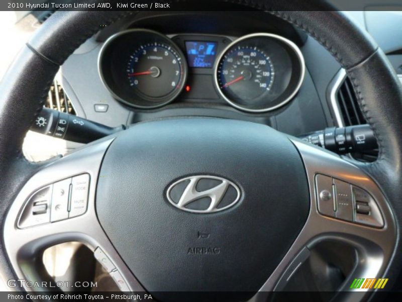 Kiwi Green / Black 2010 Hyundai Tucson Limited AWD