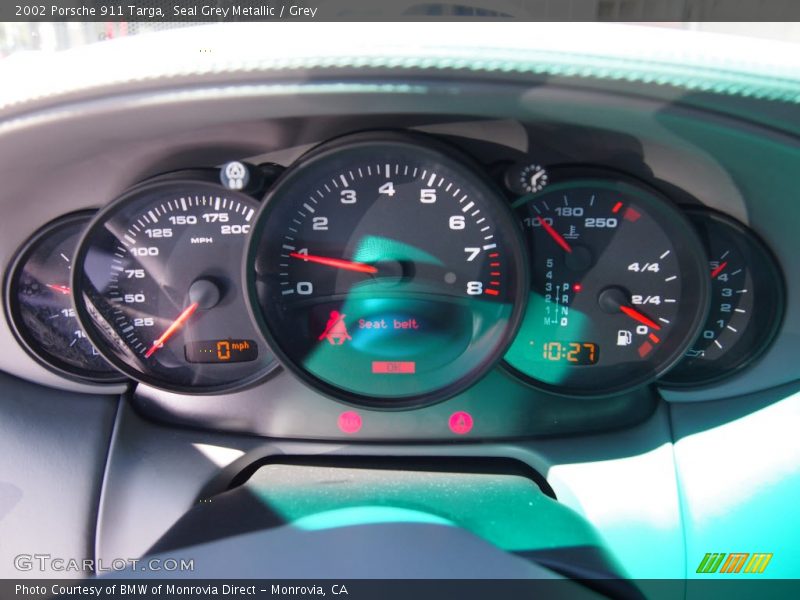 Seal Grey Metallic / Grey 2002 Porsche 911 Targa