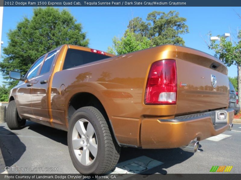 Tequila Sunrise Pearl / Dark Slate Gray/Medium Graystone 2012 Dodge Ram 1500 Express Quad Cab