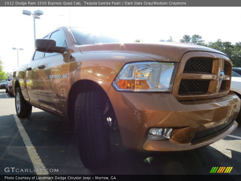 Tequila Sunrise Pearl / Dark Slate Gray/Medium Graystone 2012 Dodge Ram 1500 Express Quad Cab