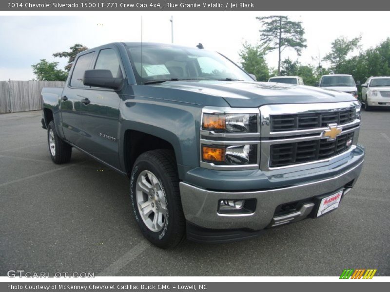 Blue Granite Metallic / Jet Black 2014 Chevrolet Silverado 1500 LT Z71 Crew Cab 4x4