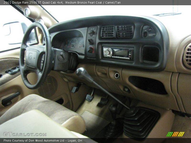Medium Bronze Pearl Coat / Camel/Tan 2001 Dodge Ram 2500 ST Quad Cab 4x4