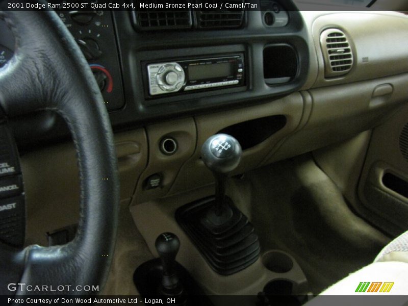 Medium Bronze Pearl Coat / Camel/Tan 2001 Dodge Ram 2500 ST Quad Cab 4x4