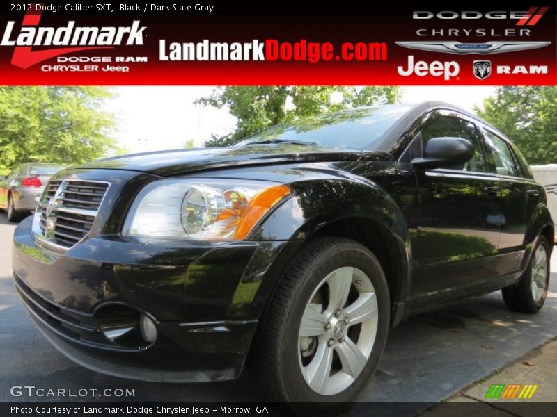 Black / Dark Slate Gray 2012 Dodge Caliber SXT