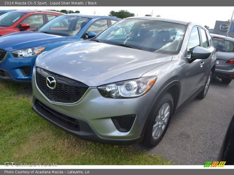 Liquid Silver Metallic / Black 2014 Mazda CX-5 Sport
