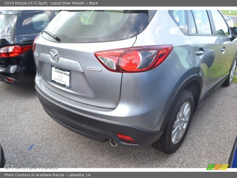 Liquid Silver Metallic / Black 2014 Mazda CX-5 Sport