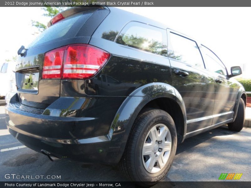 Brilliant Black Crystal Pearl / Black 2012 Dodge Journey American Value Package