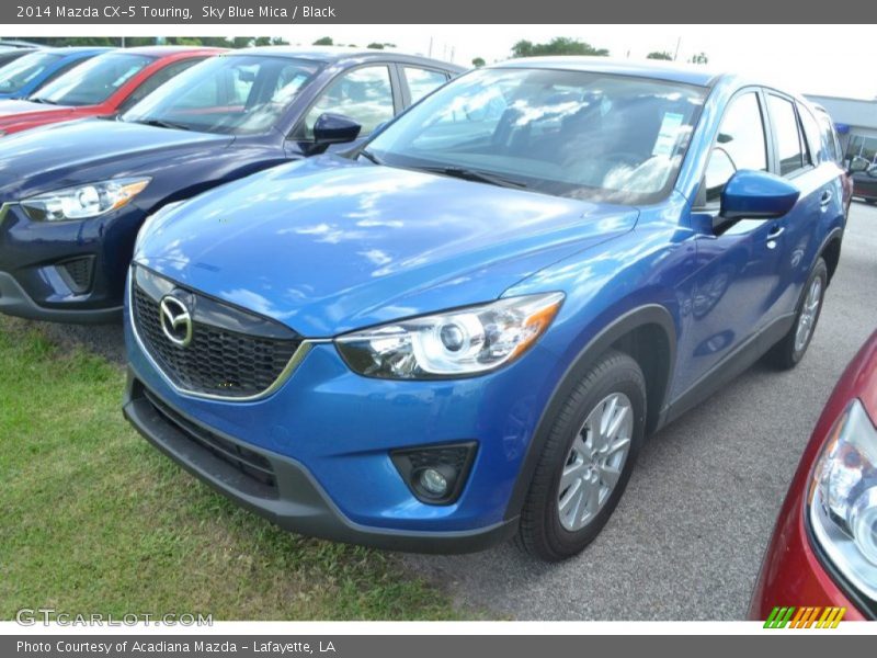 Sky Blue Mica / Black 2014 Mazda CX-5 Touring