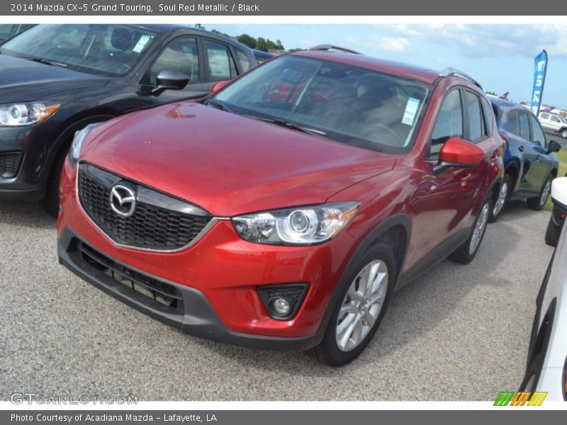 Soul Red Metallic / Black 2014 Mazda CX-5 Grand Touring