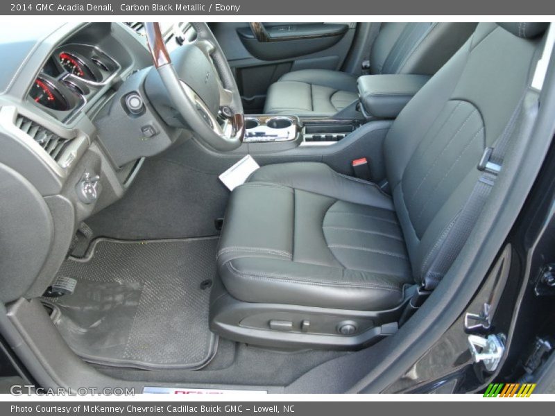 Front Seat of 2014 Acadia Denali