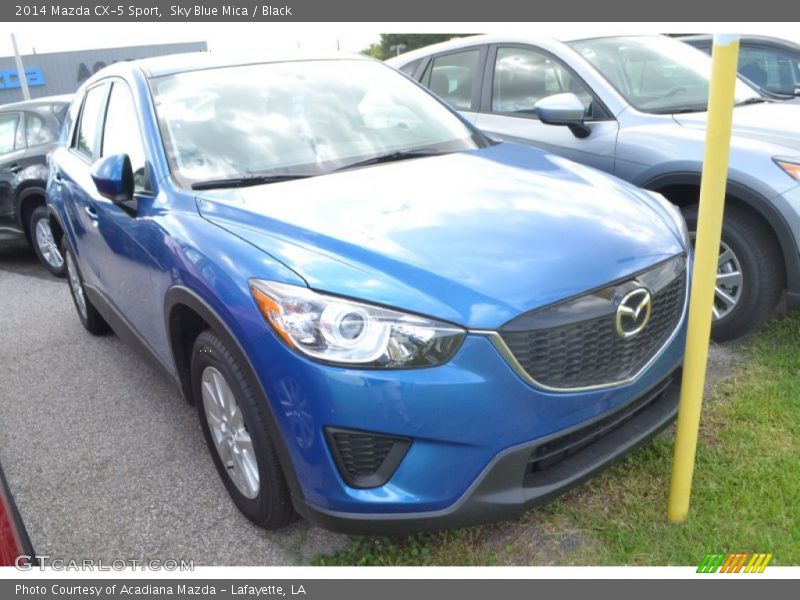 Sky Blue Mica / Black 2014 Mazda CX-5 Sport