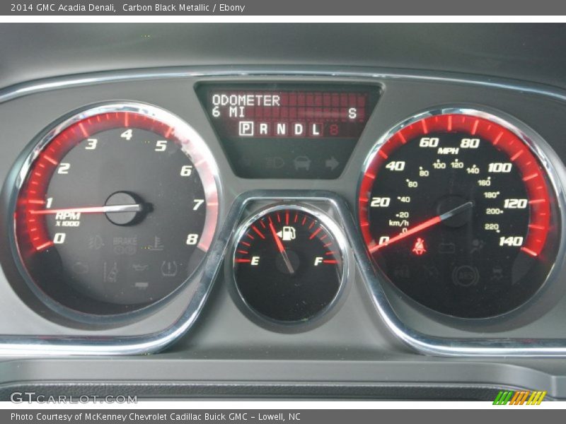 Carbon Black Metallic / Ebony 2014 GMC Acadia Denali