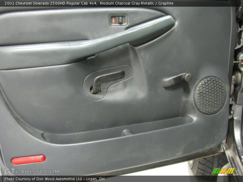 Medium Charcoal Gray Metallic / Graphite 2001 Chevrolet Silverado 2500HD Regular Cab 4x4