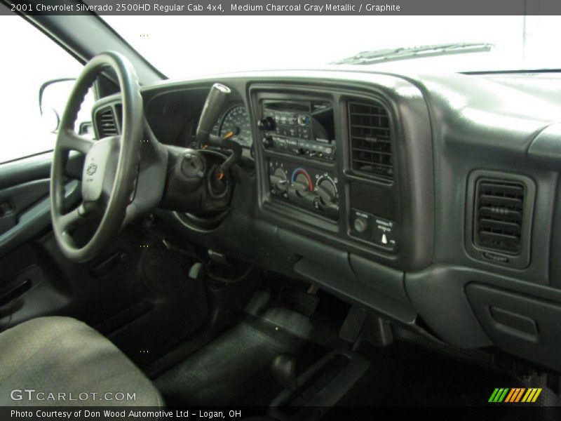 Medium Charcoal Gray Metallic / Graphite 2001 Chevrolet Silverado 2500HD Regular Cab 4x4