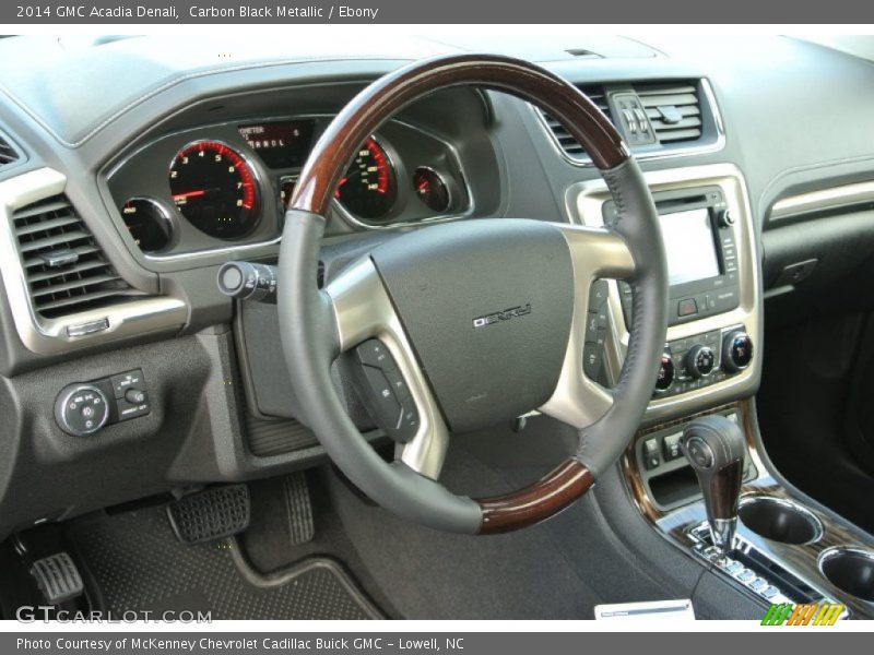 Carbon Black Metallic / Ebony 2014 GMC Acadia Denali