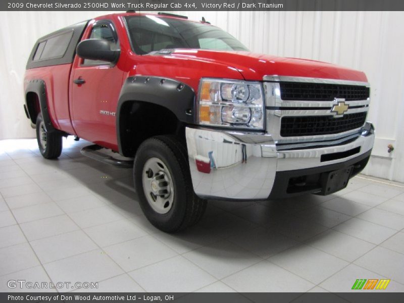 Victory Red / Dark Titanium 2009 Chevrolet Silverado 2500HD Work Truck Regular Cab 4x4
