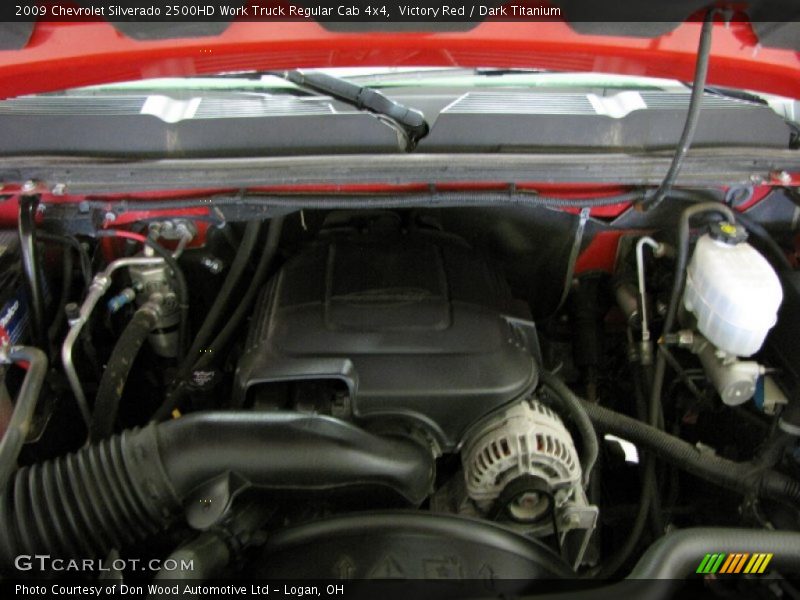 Victory Red / Dark Titanium 2009 Chevrolet Silverado 2500HD Work Truck Regular Cab 4x4