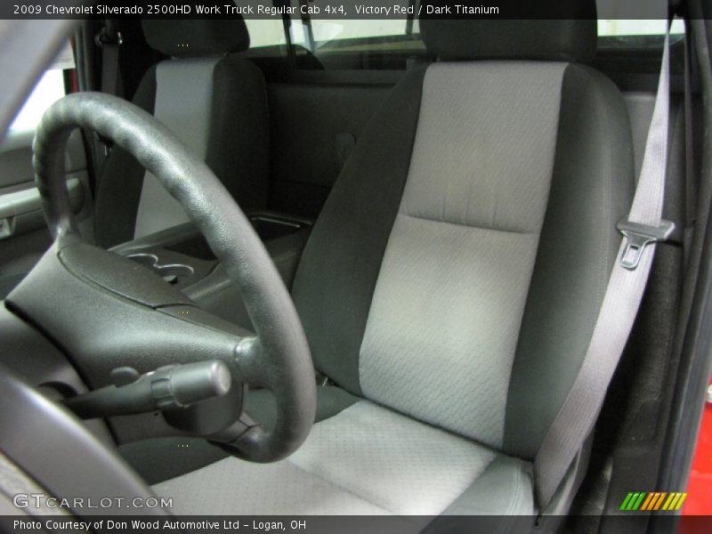 Victory Red / Dark Titanium 2009 Chevrolet Silverado 2500HD Work Truck Regular Cab 4x4