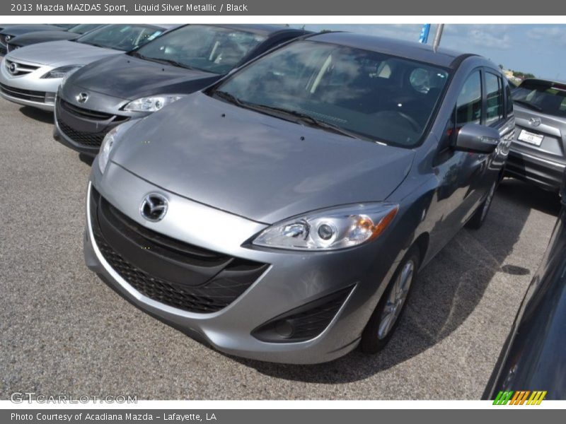 Liquid Silver Metallic / Black 2013 Mazda MAZDA5 Sport