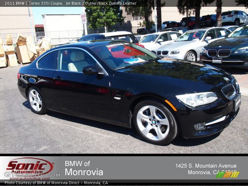 Jet Black / Oyster/Black Dakota Leather 2011 BMW 3 Series 335i Coupe