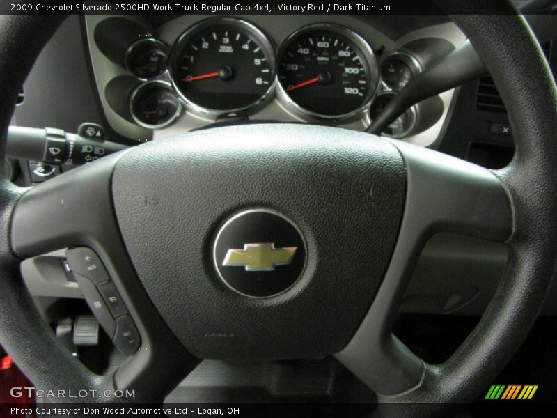 Victory Red / Dark Titanium 2009 Chevrolet Silverado 2500HD Work Truck Regular Cab 4x4