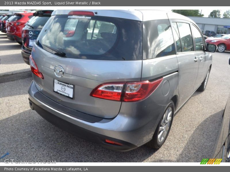 Liquid Silver Metallic / Black 2013 Mazda MAZDA5 Sport