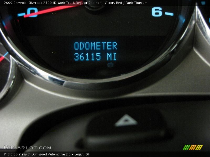 Victory Red / Dark Titanium 2009 Chevrolet Silverado 2500HD Work Truck Regular Cab 4x4