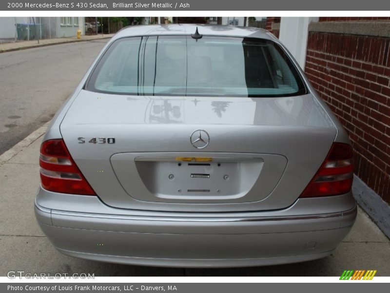 Brilliant Silver Metallic / Ash 2000 Mercedes-Benz S 430 Sedan