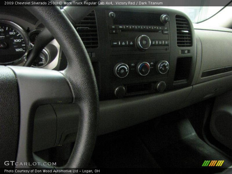 Victory Red / Dark Titanium 2009 Chevrolet Silverado 2500HD Work Truck Regular Cab 4x4