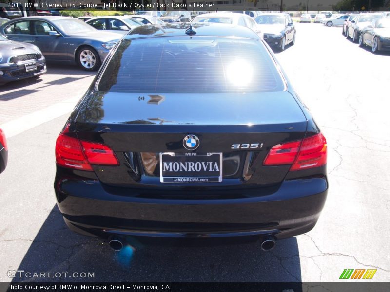 Jet Black / Oyster/Black Dakota Leather 2011 BMW 3 Series 335i Coupe