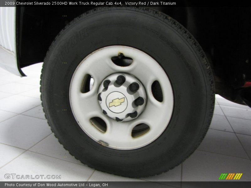 Victory Red / Dark Titanium 2009 Chevrolet Silverado 2500HD Work Truck Regular Cab 4x4