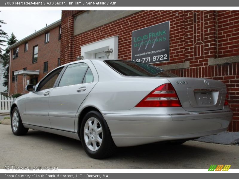 Brilliant Silver Metallic / Ash 2000 Mercedes-Benz S 430 Sedan