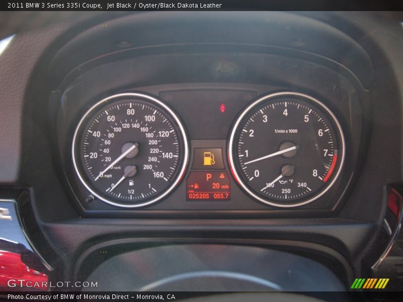 Jet Black / Oyster/Black Dakota Leather 2011 BMW 3 Series 335i Coupe
