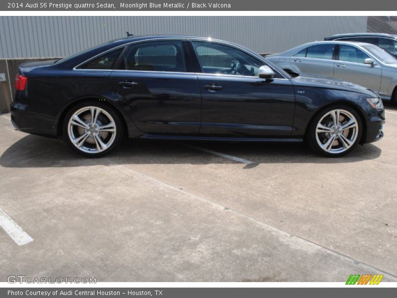 Moonlight Blue Metallic / Black Valcona 2014 Audi S6 Prestige quattro Sedan