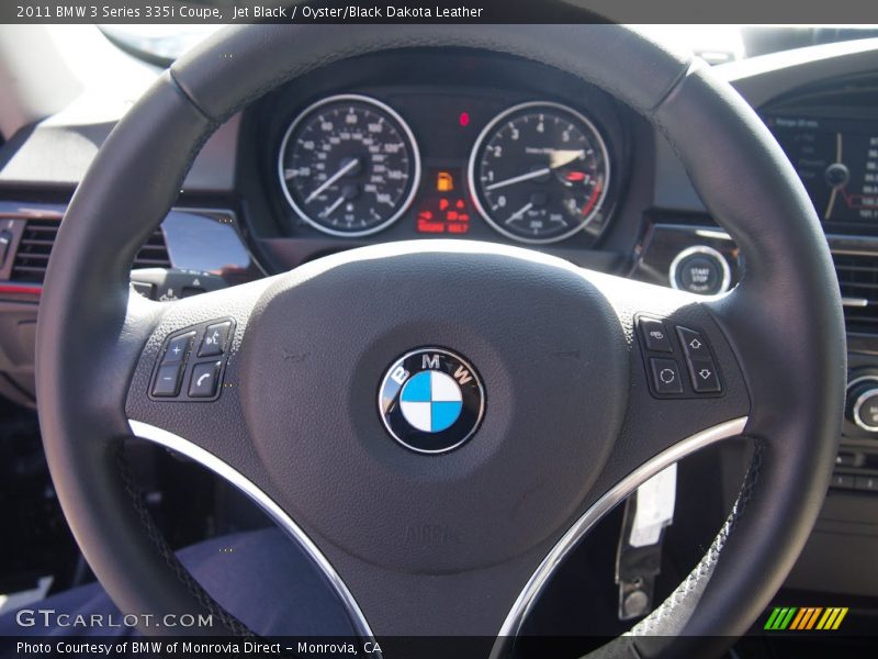 Jet Black / Oyster/Black Dakota Leather 2011 BMW 3 Series 335i Coupe