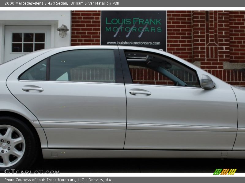 Brilliant Silver Metallic / Ash 2000 Mercedes-Benz S 430 Sedan