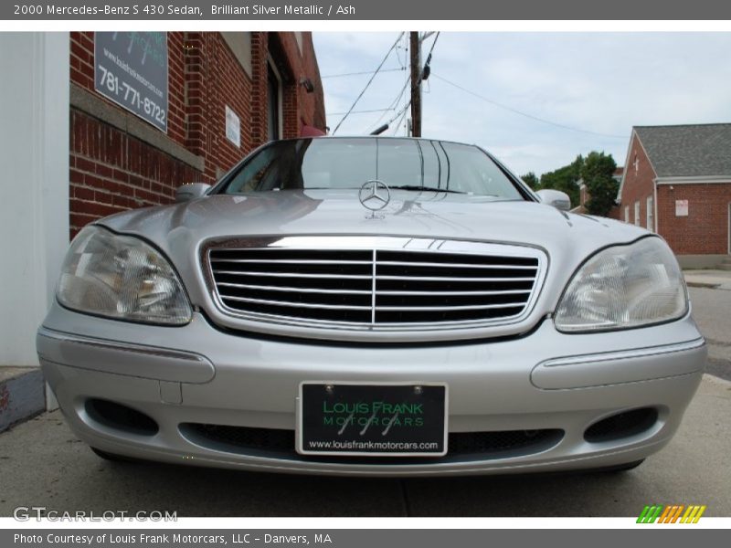 Brilliant Silver Metallic / Ash 2000 Mercedes-Benz S 430 Sedan