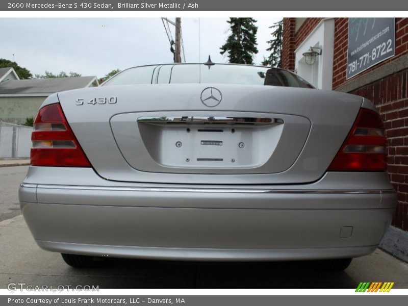 Brilliant Silver Metallic / Ash 2000 Mercedes-Benz S 430 Sedan