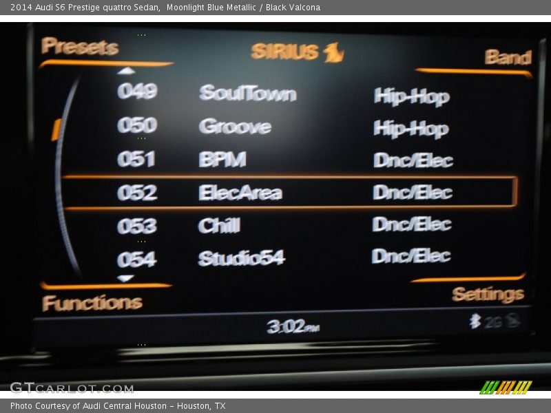 Moonlight Blue Metallic / Black Valcona 2014 Audi S6 Prestige quattro Sedan