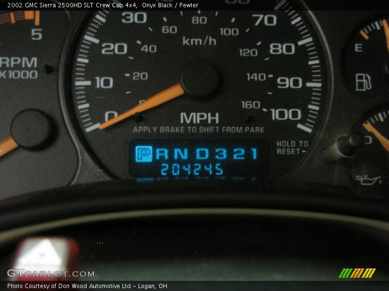 Onyx Black / Pewter 2002 GMC Sierra 2500HD SLT Crew Cab 4x4