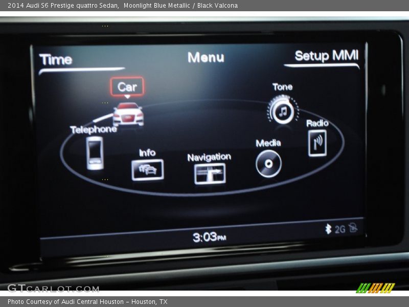 Moonlight Blue Metallic / Black Valcona 2014 Audi S6 Prestige quattro Sedan