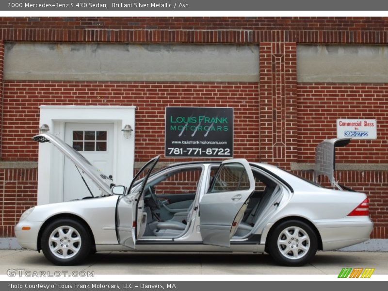 Brilliant Silver Metallic / Ash 2000 Mercedes-Benz S 430 Sedan